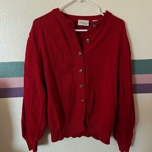Nordstrom Red Women's Cardigan